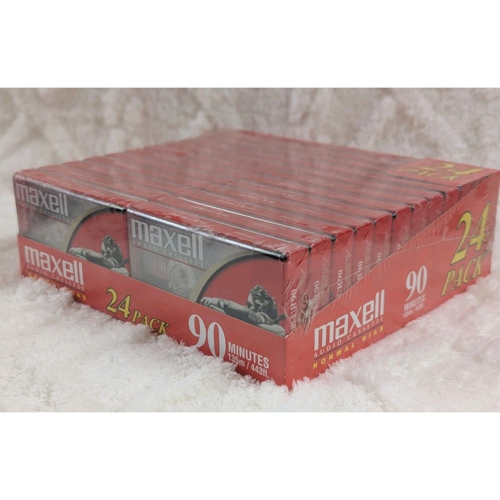 Maxwell Audio Cassettes 24-Pack UR-90 Normal Bias , 90-Minutes 135M / 443-Ft....